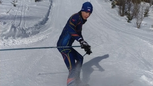 William během svého oblíbeného běžeckého lyžování