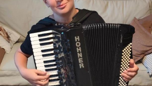 Talentovaný hudebník Štěpán, 13 let