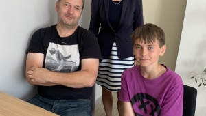Pan David Línek /DLNK/ a talentovaný Vojta a ředitelka paní Kostelecká