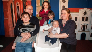 Lukášek se svou úžasnou rodinou, maminkou Adélou, tatínkem Josefem a sourozenci Ladou, Josífkem a Matějem