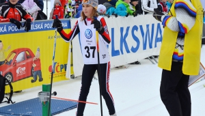 Eliška na startu závodu